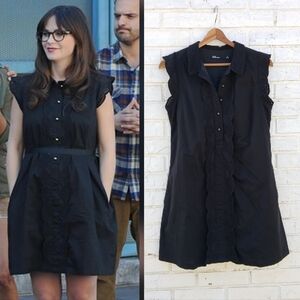 Anthropologie Dear Creatures Black Eyelet Trinette Dress Small